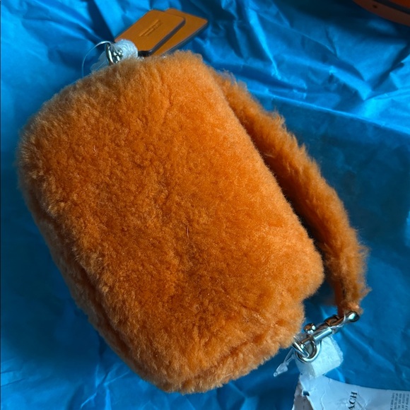 Coach x Lil Nas Micro Mini Tabby 12 Orange Shearling Bag NWT SOLDOUT EVERYWHERE - Picture 10 of 11